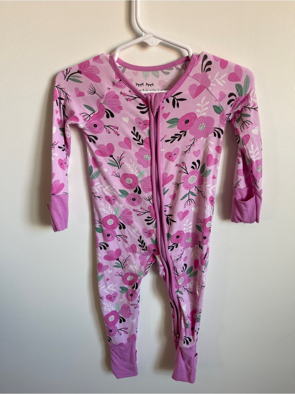 Little Sleepies Sweetheart Floral Zippy 0-3M
